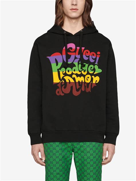 Gucci Prodige d'Amour Print Hoodie 